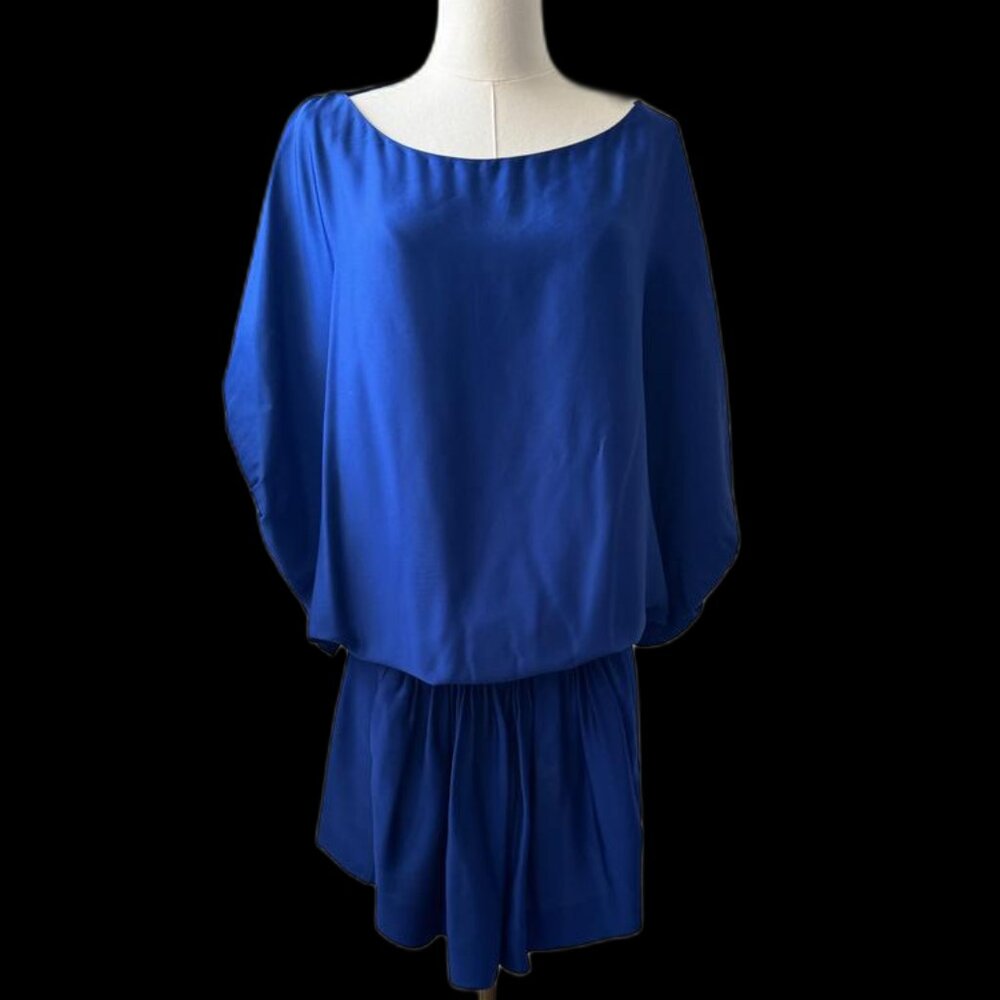 DVF Blue Silk Dress
